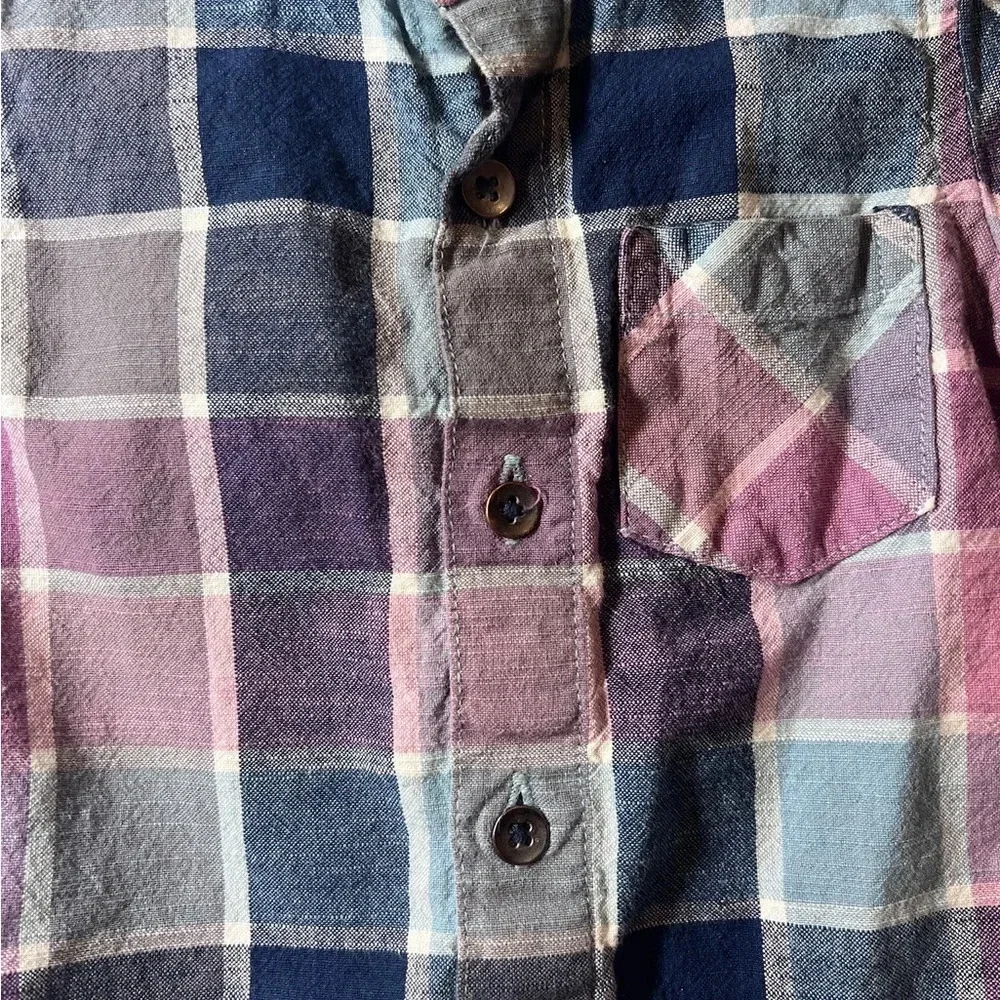 Rugged Butts Boys Plaid Button Down Shirt